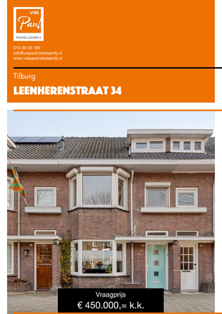 Brochure preview - brochure Leenherenstraat 34 Tilburg