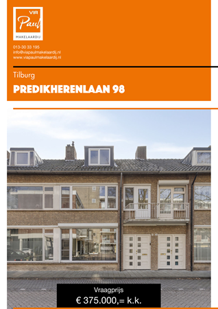 Brochure preview - brochure Predikherenlaan 98 Tilburg