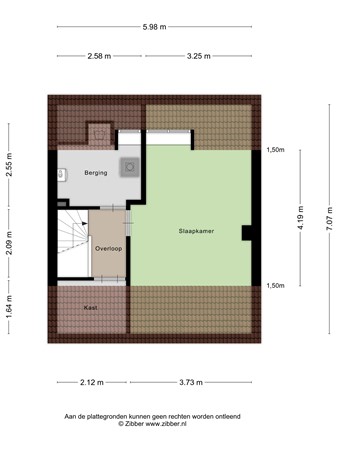 Floorplan - Postelse Hoeflaan 76, 5042 KL Tilburg