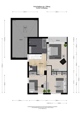Floorplan - Weteringlaan 192, 5032 XW Tilburg