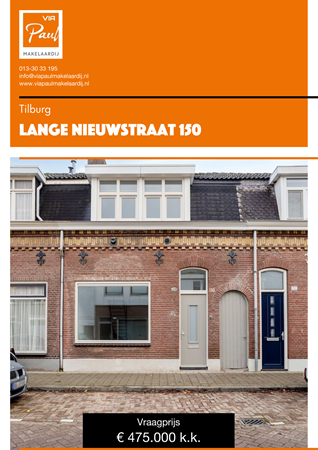 Brochure preview - brochure Lange Nieuwstraat 150 Tilburg