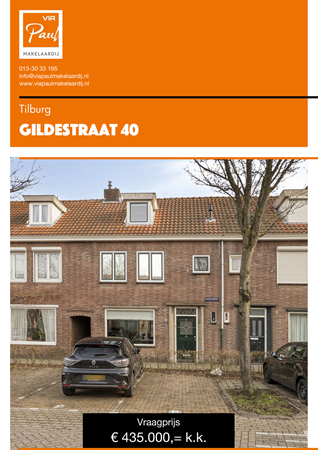 Brochure preview - brochure Gildestraat 40 Tilburg