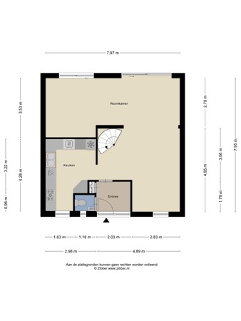 Floorplan - Sint Sebastiaanstraat 14, 5017 AW Tilburg