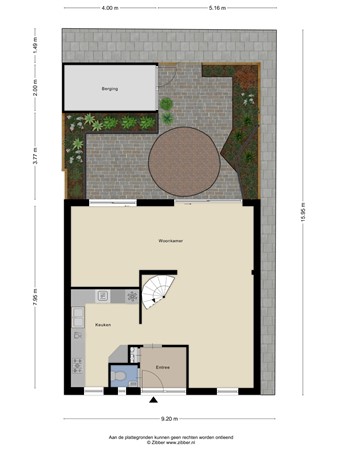 Floorplan - Sint Sebastiaanstraat 14, 5017 AW Tilburg