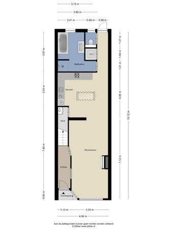 Floorplan - Groenstraat 77, 5021 EL Tilburg