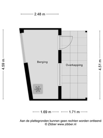 Floorplan - Groenstraat 77, 5021 EL Tilburg