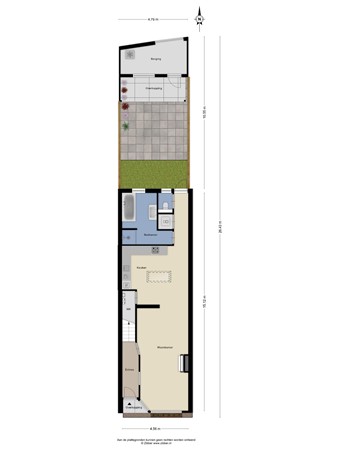 Floorplan - Groenstraat 77, 5021 EL Tilburg