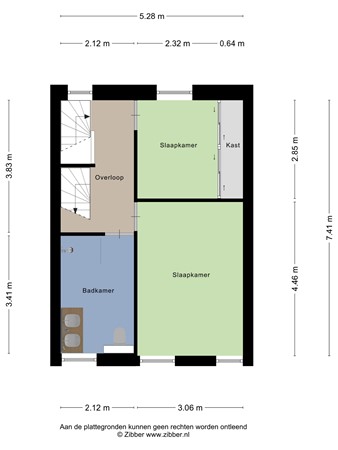 Floorplan - Pironstraat 64, 5041 GK Tilburg