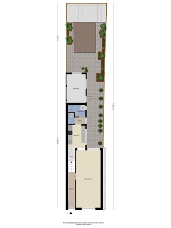Floorplan - Pironstraat 64, 5041 GK Tilburg