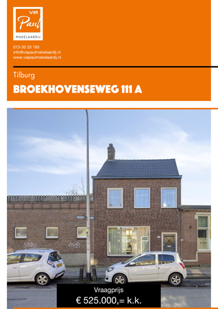 Brochure preview - brochure Broekhovenseweg 111a Tilburg