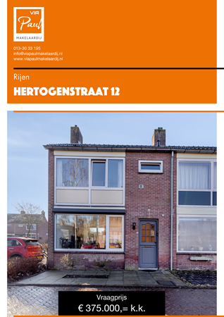 Brochure preview - brochure Hertogenstraat 12 Rijen