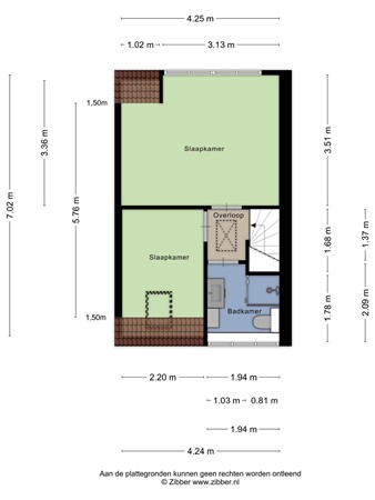 Floorplan - Veestraat 99, 5021 PN Tilburg