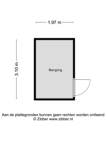Floorplan - Veestraat 99, 5021 PN Tilburg