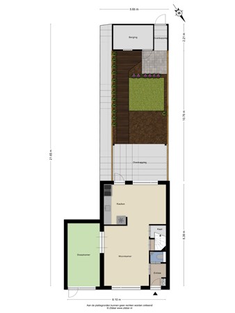 Floorplan - Van Breestraat 72, 5012 KB Tilburg