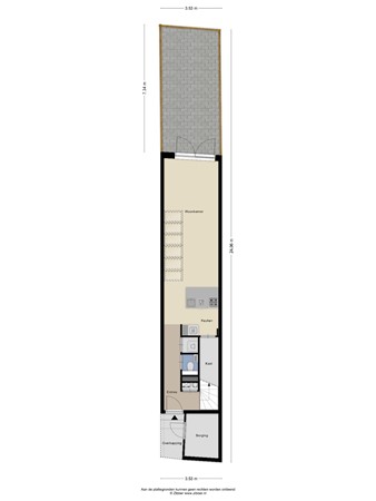 Floorplan - Vendeliersstraat 49, 5021 HP Tilburg