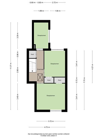 Floorplan - Akkerstraat 109, 5025 MG Tilburg