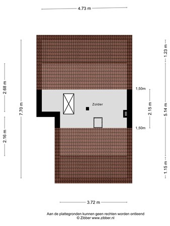 Floorplan - Akkerstraat 109, 5025 MG Tilburg
