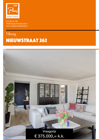 Brochure preview - brochure Nieuwstraat 262 Tilburg