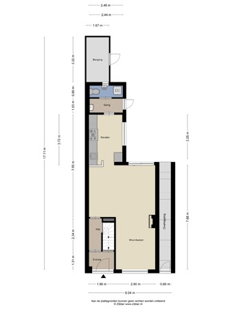 Floorplan - Broekhovenseweg 126, 5021 LJ Tilburg