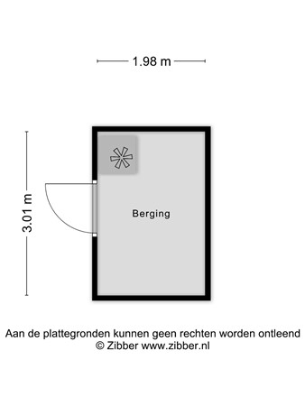 Floorplan - Bernard Leenestraat 96, 5026 CA Tilburg