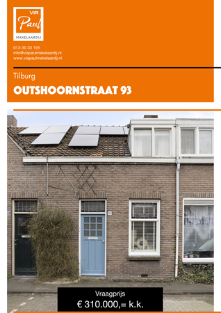 Brochure preview - brochure Outshoornstraat 93 Tilburg