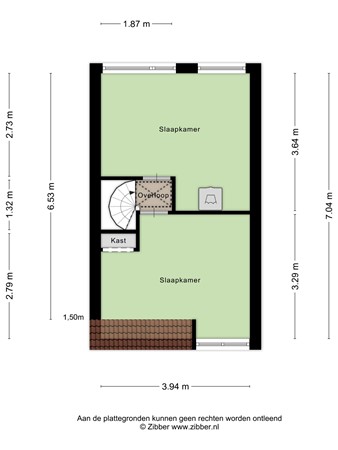 Floorplan - Outshoornstraat 93, 5041 KN Tilburg