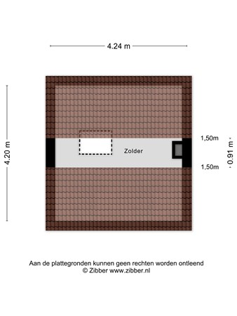 Floorplan - Outshoornstraat 93, 5041 KN Tilburg