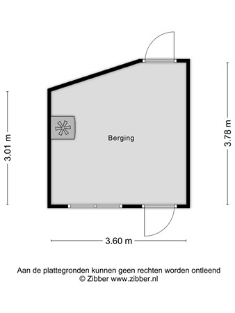 Floorplan - Outshoornstraat 93, 5041 KN Tilburg