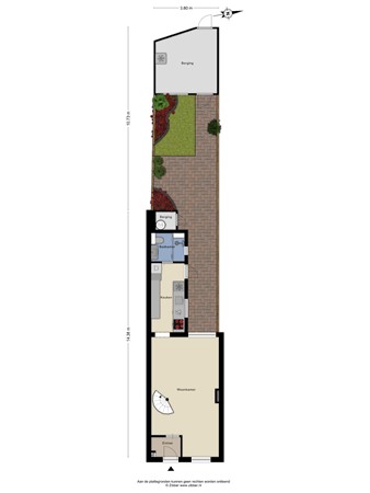 Floorplan - Outshoornstraat 93, 5041 KN Tilburg