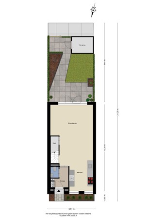 Floorplan - Galjoenstraat 34, 5017 CN Tilburg
