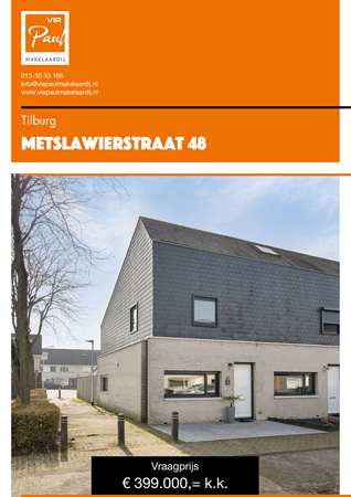 Brochure preview - brochure Metslawierstraat 48 Tilburg
