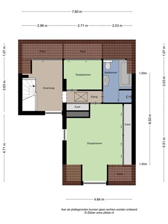 Floorplan - Ravensbeek 8, 5032 AV Tilburg