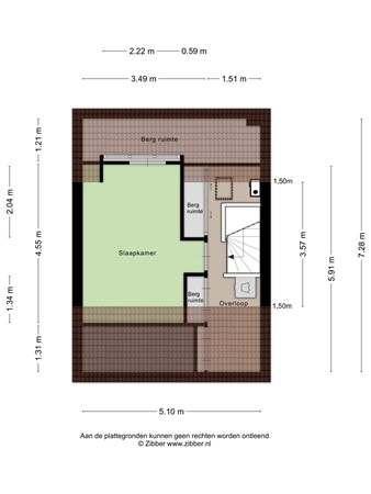 Floorplan - Bijsterveldenlaan 272, 5045 ZS Tilburg