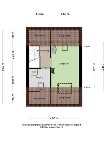 Floorplan - Benthuizenstraat 64, 5043 AS Tilburg