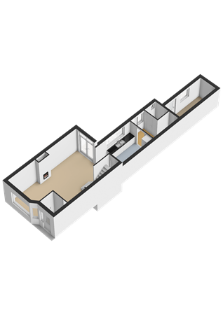 Floorplan - Minister Mutsaersstraat 19, 5041 CH Tilburg