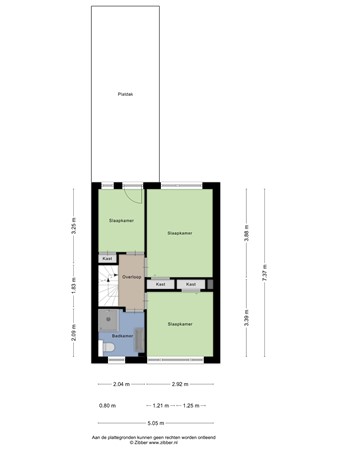 Floorplan - Kwaadeindstraat 111, 5041 JL Tilburg