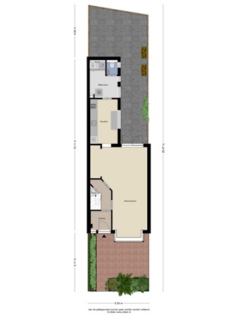 Floorplan - Kwaadeindstraat 111, 5041 JL Tilburg