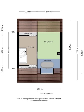 Floorplan - Kwaadeindstraat 111, 5041 JL Tilburg