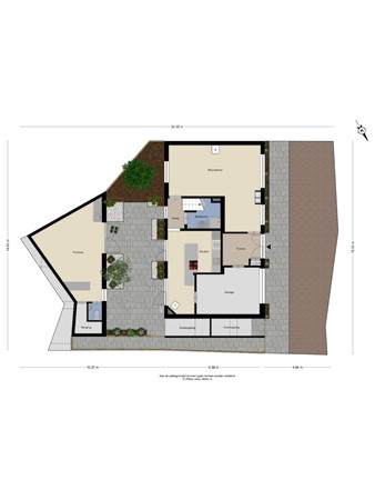 Floorplan - Korte Hoefstraat 34, 5046 DB Tilburg