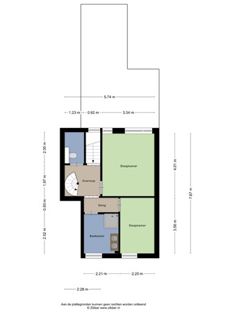 Floorplan - Bosscheweg 206, 5015 AG Tilburg