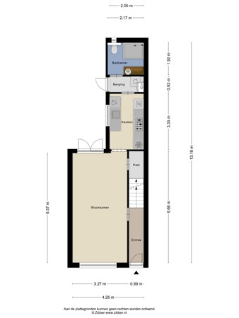 Floorplan - Bataviastraat 68, 5014 BV Tilburg