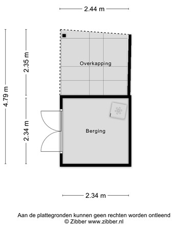 Floorplan - Bataviastraat 68, 5014 BV Tilburg