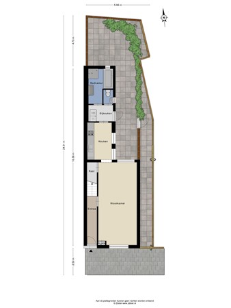 Floorplan - Hoogvensestraat 67, 5017 CB Tilburg