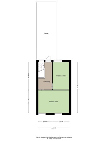 Floorplan - Hoogvensestraat 67, 5017 CB Tilburg