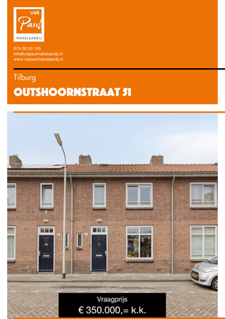 Brochure preview - brochure Outshoornstraat 51 Tilburg