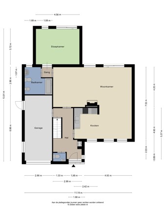 Floorplan - Dintel 14, 5032 CP Tilburg