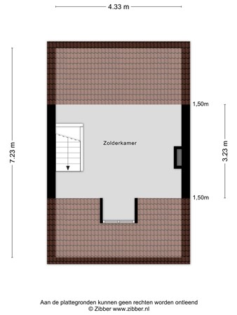 Floorplan - Valkenierstraat 68, 5021 DH Tilburg