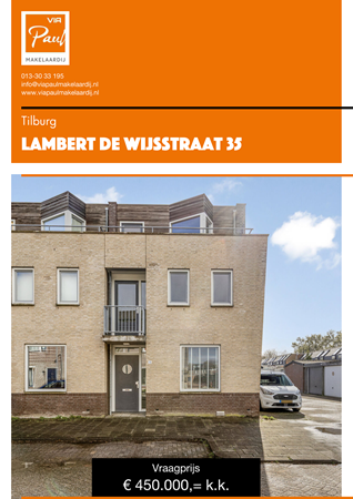 Brochure preview - brochure Lambert de Wijsstraat 35 Tilburg