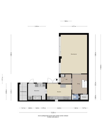 Floorplan - Kasteel Montfoortstraat 38, 5037 TE Tilburg