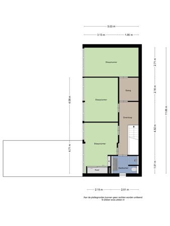 Floorplan - Kasteel Montfoortstraat 38, 5037 TE Tilburg